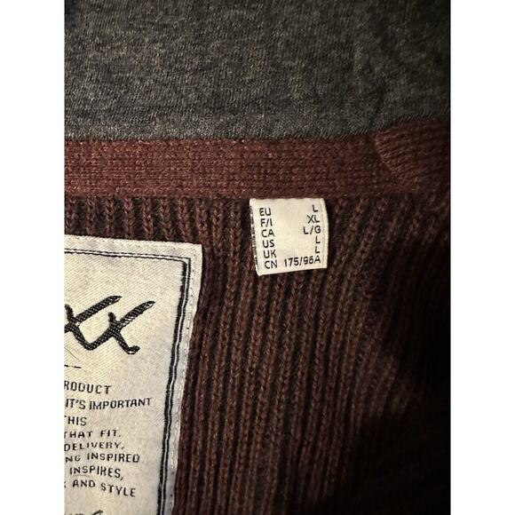 Mexx 3/4 Zip Mock Neck Sweater Mens L Color Block 100% Cotton Grunge Streetwear - Picture 7 of 8